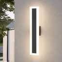 LamQee 15.8 Inch Long Outdoor Wall Lights Modern Exterior Lighting Fixtures for House, Waterproof 3000K 11W 550LM LED Linear Outdoor Wall Sconces Lighting for Porch Patio Garage Door Yard Indoor