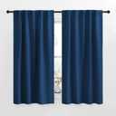 NICETOWN Blackout Curtains Window Panel Drapes - (Moroccan Blue Color) W42 x L63, 2 Panels, Home Decoration Light Blocking Thermal Insulated Blackout Rod Pocket & Back Loop Draperies for Living Room