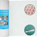 White Plastic Chicken Wire 15.7IN x 6.56FT - Decorative Hexagonal Fencing for Floral Arrangements, DIY Crafts, Balcony Aesthetics | Rabbit Cage, Puppy Pen & Lightweight Barrie