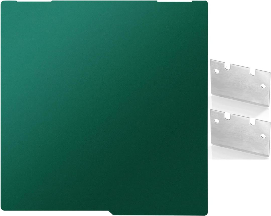 SuperTack Double-Sided Cold Build Plate 430x430mm for Kobra 3 Max
Low-Temperature Spring Steel Cool Plate Sheet, No-Glue Print Surface. Supports PLA, PETG,ABS. Includes 2 scraper blades