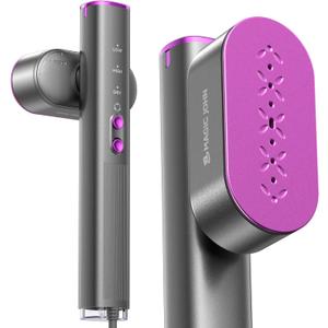 MAGIC JOHN Travel Steamer for Clothes, 100-240V Dual Voltage Portable Garment Steamer, 1000W Travel Size Handheld Steamer & Iron 2 in 1 for Global & Europe Travel, Business, Home