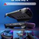 JSAUX PC0111 ModCase Compatible with ASUS ROG Ally X (2024), ROG Ally X Case with Detachable Front Shell, Include Protective Case, Face Cover, Metal Bracket and Strap - Basic Set