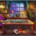 Ravensburger Cozy Series: Puzzler's Place | 750 Piece Large Format Jigsaw Puzzle | Unique, Interlocking Pieces | Softclick Technology Ideal Gift for Kids & Adults