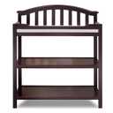 Sorelle Furniture Berkley Changing Table and Changing Pad, Dressing and Diaper Changing Table for Baby Room, Nursery Furniture for Infant -Espresso