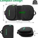 Small Travel Seat Cushion,Gel Memory Foam Seat Cushion,Supportive Butt Pillow,Portable and Foldable for Long Sitting Hours on Stadium Airplane Car Seat