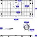 Sink Protectors for Kitchen with Sink Strainer, Sink Grate for Bottom 28.4" X 14.2", Stainless Steel Sink Bottom Grid Rear Drain Hole