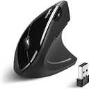 Perixx PERIMICE-713 Wireless Ergonomic Vertical Mouse - 800/1200/1600 DPI - Right Handed - Recommended with RSI User