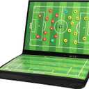 Soccer Coaching Board, Magnetic Soccer Clipboard for Coaches, Foldable Board with Dry Erase Marker