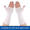 Hand Socks for Splint (Pack of 10) Wrist and Thumb Spica Wrap Liner,Arm Cast Cover Cotton Stockinette Sleeve for Under Brace for Women Men(Medium,3.23x12 inch) (White)