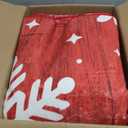 GarveeHome Christmas Washable Living Room Rugs 6x9 Area Rugs Non-Slip Throw Rugs Soft No-Shedding Bedroom Rug, Easy to Care, Foldable Christmas Decor Rug for Dining Room Nursery Laundry Bedroom, Red