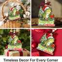 Frog Christmas Ornament 2025 - Frog Ornaments for Xmas Tree - Frogs Gifts for Men, Women, Boys, Girls, Kids, Unique Animal Lover Gifts