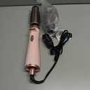 ANWA Rotating Hair Dryer Brush, 4-in-1 Hot Air Styler and Rotating Brush, Rotating Blow Dryer Brush with 2 Detachable Brushes(1.5"& 2"), Pink