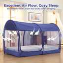 LEEDOR Bed Tent Dream Tents Bed Canopy Shelter Cabin Indoor Privacy Warm Breathable Pop Up Twin/Full/Queen for Kids and Adult Patent Pending(Mattress Not Included)