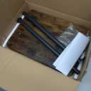 TV Tray Table for Couch - Adjustable Height & 360Swivel Panel DesignLarger Metal and Wooden Base to Prevent SlippingSofa Armrest Tray Table for Eating Laptop Couch Bed Dinner or Small Space (Standard 1 Pack, Brown)