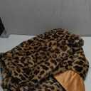 Velboa Super Soft Leopard Blanket Double Layer Bedding Thick Sofa Cover Furry Fuzzy Fax Fur Throw Blanket (Brown,51 x 63 Inch)
