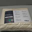 LuxClub 4 PC King Size Sheet Set Deep Pockets 18" Wrinkle Free Cooling Bed Sheets Machine Washable Hotel Bedding Silky Soft - Cream King