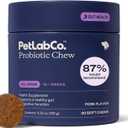 PetLab Co. Probiotics for Dogs, Support Gut Health, Occasional Diarrhea, Digestive Health & Seasonal Allergies - Pork Flavor - 30 Soft Chews - Packaging May Vary