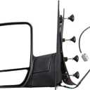 ECCPP Driver Side Mirrors, Left Rear View Mirrors fit 2003-2013 For Ford E-150 E-250 2004-2013 For Ford E-350 E-450 Super Duty E-450 Power Heated Manual Folding, 38.5 cm x 42 cm x 17.5 cm