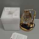 APSARAS USA Candle Warmer Lamp with Timer,Adjustable Height Candle Warmer,Dimmable, Home Decor,Wax Warmer Lamp for Jar Candles with 2 Bulbs and Life Flower Wooden Base,Gift Box for Her/Him (TD1283) (Champagne Gold-01)