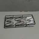 2 Pack Pot Lid Organizer Rack, 6-Tier Pot Lids Holder for Cabinet Door/Wall, No Drilling Adhesive Wall/Door Mounted Rustproof Pot and Pan Cover for Kitchen Storage, Classic Black