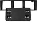 ALMULOO Front Bumper Cover & License Bracket Kit Compatible with 2015-2017 Ford F-150 with 2.7L & 3.5L Engines Replacement for FO1044110 FO1068166 Plastic(ABS) Black - 2 Packages