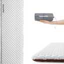 Naturehike Ultralight Insulated Sleeping Pad with R5.8, 3.2in Thickened Patchworkable Inflatable Double Sleeping Mat for Camping, Hiking, Climbing with Inflatable Bag