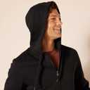 Amazon Essentials Men's Full-Zip Fleece Hoodie (Available in Big & Tall) (Black, L)