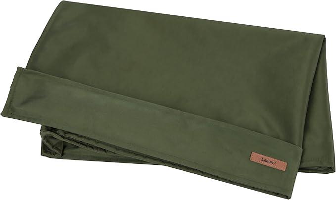 LE SURE Waterproof Dog Bed Cover Replacement Washable - Large Size for Pet Mat 36x27x3 Inches, Green