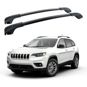 Roof Rack Cross Bars 165lbs Compatible with Jeep Cherokee 2014-2023 Heavy Duty Aluminum Crossbars Cargo Bars Ski Snowboard Luggage Kayak Bike Carrier
