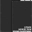 Tudomro 2 Pcs Sound Dampening Blanket Soundproof Blanket Grommeted General Indoor or Outdoor Use(48 x 78 Inches)