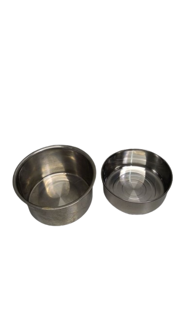 Dog Crate Water Bowl, 2 pcs Stainless Steel Large Dog Bowls 40oz & 60oz, Durable Anti-Spill Pet Metal Bowls for Cage Kennel Crate, Hanging Water/Food Bowl for Medium & Large Dogs