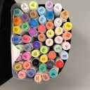 Caliart Alcohol Markers Brush Tip, 51 Colors Dual Tip Artists Coloring Markers Set Brush & Chisel, Permanent Alcohol Based Colored Sketch Pens, Art Supplies Gifts for Adults Drawing Illustration