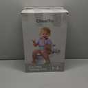 2-in-1 Toddler Potty Training Toilet - Larger Potty Chair & Detachable Training Seat for Boys & Girls Ages 1-3 with Flushing Sound, Wipes Storage, Toilet Paper Holder - Grey