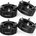 GAsupply ATV 4x110 Wheel Spacers 2 inch, Black ATV Wheel Adapters Spacers 74mm Hub Bore 101.25 Studs, Compatible with Honda, Suzuki, Bombardier, 4 Pack
