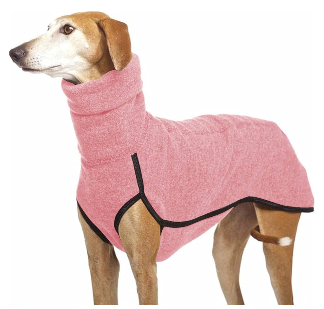 Esobo Fleece Dog Apparel Winter Warm Dog Coat Doggie Turtleneck Cozy Jacket Soft Shirt Vest Stylish Pet Outfits for Small Medium Large Dogs,Size XL