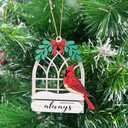 Pack of 2, Remembrance Cardinal Memorial Ornament Christmas 2024, Loss of Loved One Sympathy Gift, Condolences Gift, Christmas from Heaven, Cardinal Memorial Gifts for Loss of Dad Mom Grandma Pet Wood 2 Layers