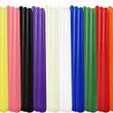 30-Pack 10-Color Taper Candles - 10 Inch Dripless & 10-Hour BurnWedding/Birthday/Home Decor with Premium Wax