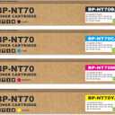 BP-NT70 BPNT70 Toner Cartridges for BP-NT70BA BP-NT70CA BP-NT70MA BP-NT70YA
Compatible for Sharp BP-50C26 BP-50C31 BP-70C36 BP-70C45 BP-70C55 BP-70C65 BP-50C36 BP-50C45 BP-50C55 (4-Pack, B/C/M/Y)