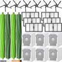 S9 replacement parts for Roomba S9 (9150), S9+ S9 Plus(9550) Series Vacuum Cleaner,6 Filters, 6 Corner Brushes, 2 Sets of Multi-Surface Rubber Brushes,6 Automatic Dirt Disposal Bags,2 Tools