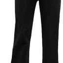 PACBREEZE Women's Maternity Flare Jeans Mid-Rise Stretchy Bell Bootcut Jeans Denim Pregnancy Pants, XL (Black)