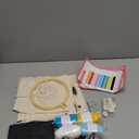 Allazone 6 PCS Punch Needle Coaster Kit with Landscape Patterns Yarns Tools, Felt Embroidery Hoop for DIY Craft