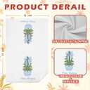 Chinoiserie Christmas Kitchen Towels,Light Blue Bow Coquette Christmas Tree Dish Towels for Kitchen Bathroom, Blue Christmas Hand Towels for Kitchen, Grandmillennial Decor,16x24 Inches Set of 2