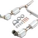 DNA MOTORING Factory Style Catalytic Converter Exhaust Y-Pipe Replacement Compatible with 04-06 F150 / 2006 Mark LT 5.4 4WD Only, OEM-CONV-026