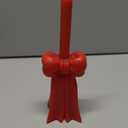 Lounsweer 3 Pcs Valentine Bow Shaped Candle Set 10'' 8'' 6'' Red Bow Wax Valentine Candlestick Holder for Birthday Party Gift Wedding Home Restaurant Table Holiday Celebration Centerpiece Decor