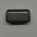 Peakeep Night Light Digital Alarm Clock Battery Operated with Indoor Temperature, Desk Small Clock (Black)