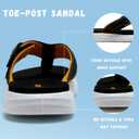 WateLves Girls Flip Flops Non-Slip Casual Thong Sandals Summer Sandal Shoes for Beach Swim Pool (Little Kid/Big Kid) (Black)