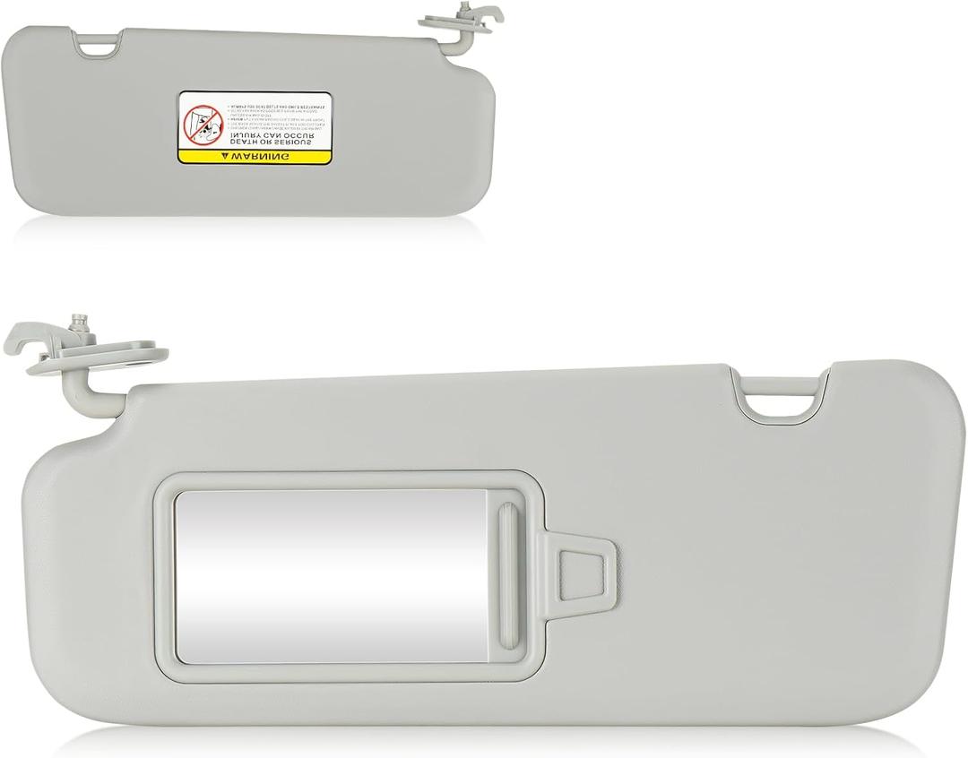 Sun Visor for 2017-2019 Hyundai Elantra, Left Driver Side Grey Sunvisor Replace 85210-F0100TTX