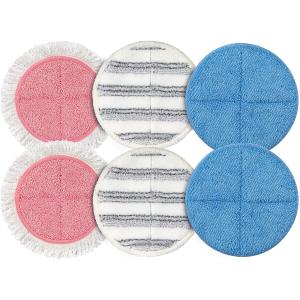 OGORI 6 Pack Replacement Electric Mop Pads, Scrubbing,Cleaning & Waxing Pads