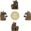 Owl Solar Powered Outdoor Garden Statue, Resin Statue with Solar Light Lantern, Decorative Lawn, Yard Outdoor Owl Decoration. Unique Home Decoration, Gifts for Women Mom,on Mother's Day