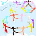30 Pcs Humanoid Magnetic Toys Colorful Fidget Toys for Adults Hobbies Crafts Cute Novelty Man Fridge Magnets Men Refrigerator Magnets for Refrigerator, Door, Office Fun(Funny Style)